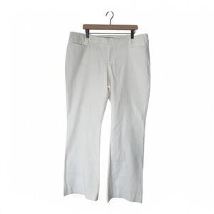 GAP Modern Boot Cut White Cotton Pants – Size 18L (Tall)